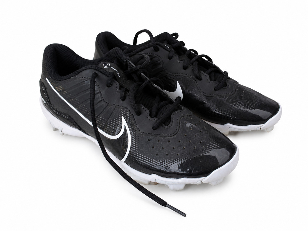 Nike Alpha Huarache Keystone Low Rubber Baseball Cleats BLACK | WHITE SZ 7.5